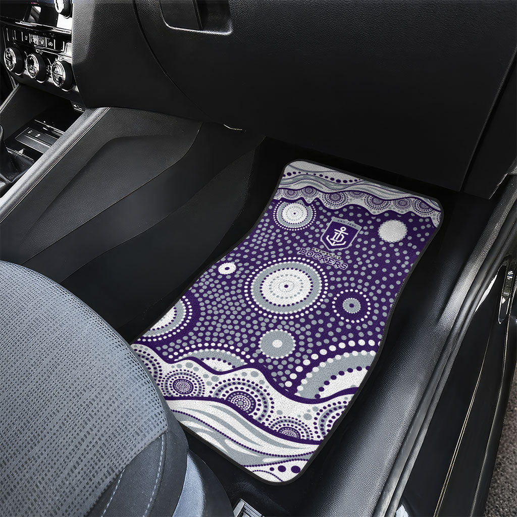 Fremantle Dockers Car Mats Aboriginal Dot Pattern - Football Mascot Heritage Pride