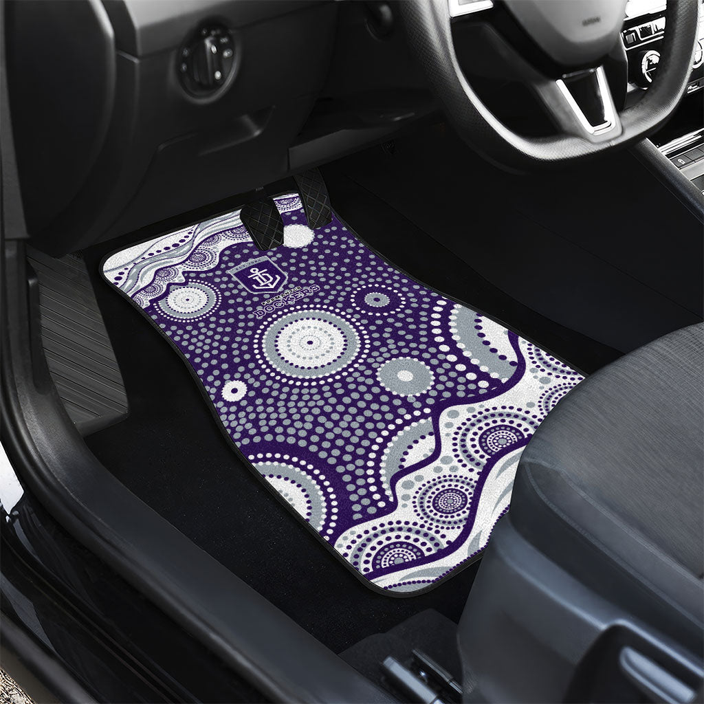 Fremantle Dockers Car Mats Aboriginal Dot Pattern - Football Mascot Heritage Pride