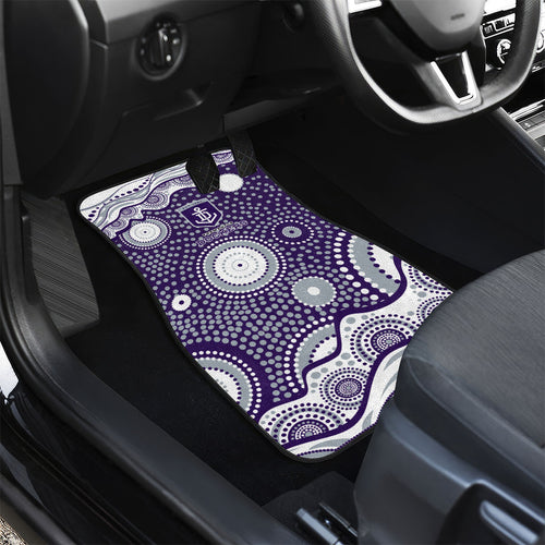 Fremantle Dockers Car Mats Aboriginal Dot Pattern - Football Mascot Heritage Pride