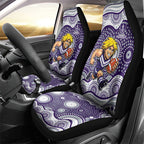 Fremantle Dockers Car Seat Cover Aboriginal Dot Pattern - Football Mascot Heritage Pride