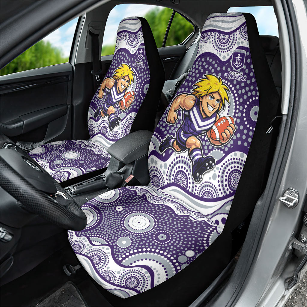 Fremantle Dockers Car Seat Cover Aboriginal Dot Pattern - Football Mascot Heritage Pride