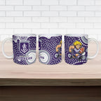 Fremantle Dockers Ceramic Mug Aboriginal Dot Pattern - Football Mascot Heritage Pride