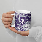 Fremantle Dockers Ceramic Mug Aboriginal Dot Pattern - Football Mascot Heritage Pride