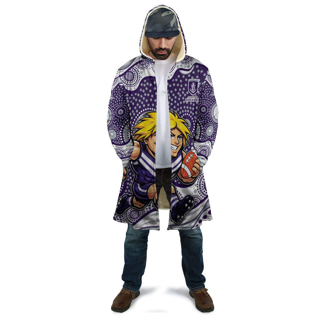 Fremantle Dockers Cloak Aboriginal Dot Pattern - Football Mascot Heritage Pride