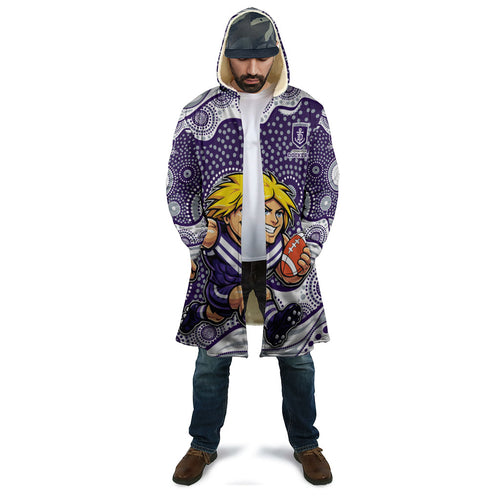 Fremantle Dockers Cloak Aboriginal Dot Pattern - Football Mascot Heritage Pride