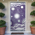 Fremantle Dockers Door Cover Aboriginal Dot Pattern - Football Mascot Heritage Pride