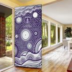 Fremantle Dockers Door Cover Aboriginal Dot Pattern - Football Mascot Heritage Pride