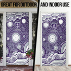 Fremantle Dockers Door Cover Aboriginal Dot Pattern - Football Mascot Heritage Pride