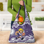 Fremantle Dockers Grocery Bag Aboriginal Dot Pattern - Football Mascot Heritage Pride