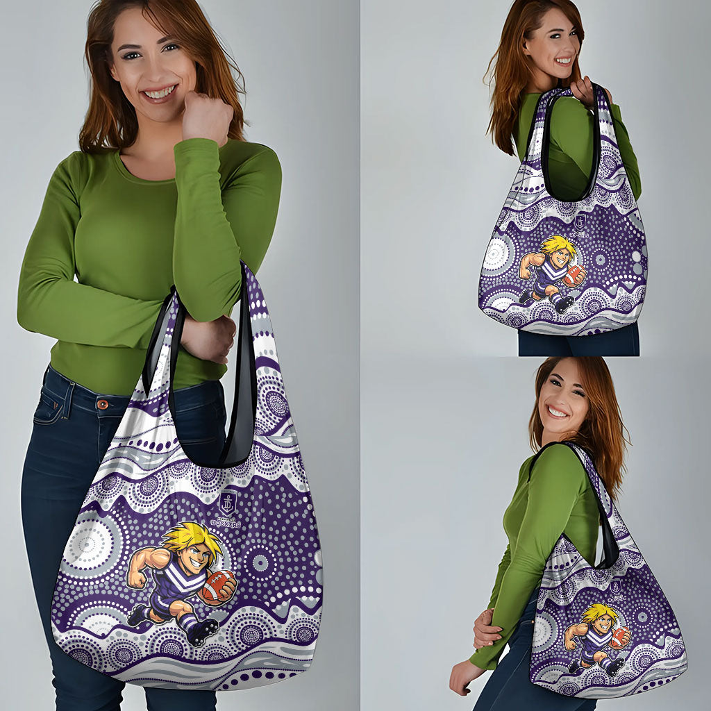 Fremantle Dockers Grocery Bag Aboriginal Dot Pattern - Football Mascot Heritage Pride