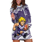 Fremantle Dockers Hoodie Dress Aboriginal Dot Pattern - Football Mascot Heritage Pride