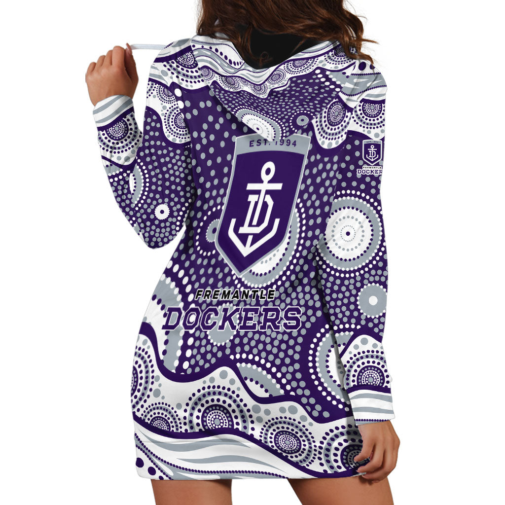 Fremantle Dockers Hoodie Dress Aboriginal Dot Pattern - Football Mascot Heritage Pride
