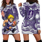 Fremantle Dockers Hoodie Dress Aboriginal Dot Pattern - Football Mascot Heritage Pride