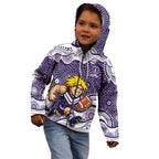 Fremantle Dockers Kid Hoodie Aboriginal Dot Pattern - Football Mascot Heritage Pride
