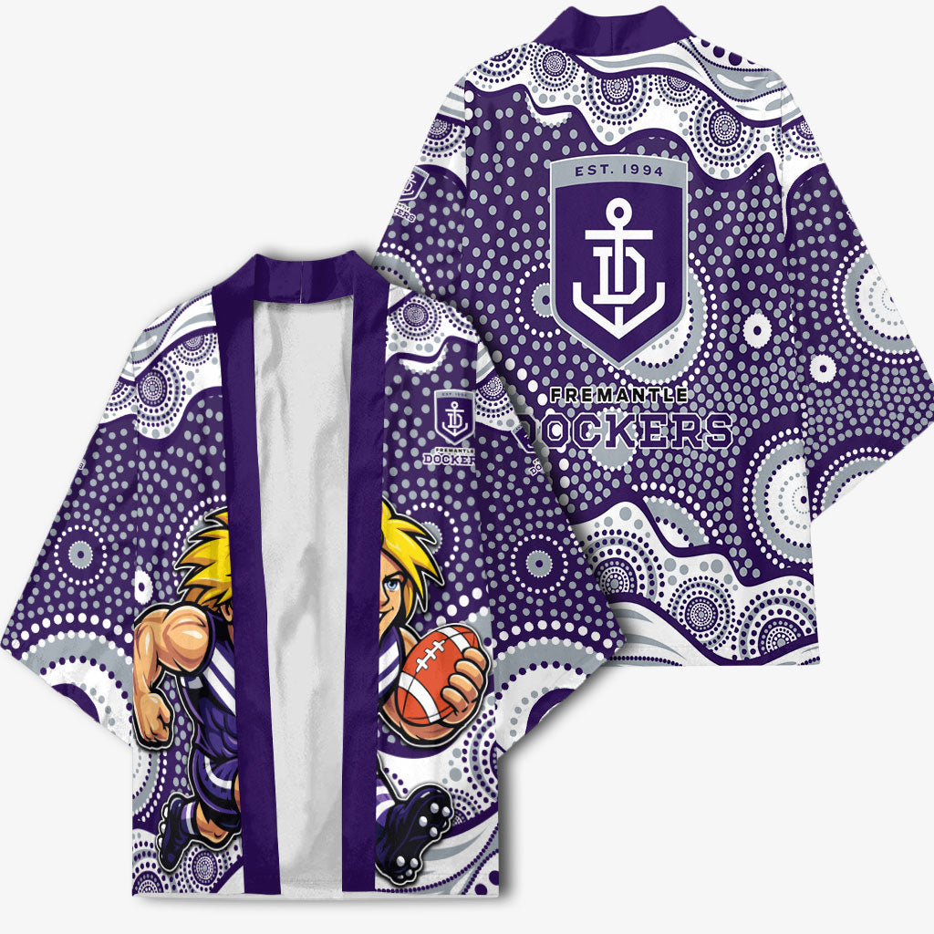 Fremantle Dockers Kimono Aboriginal Dot Pattern - Football Mascot Heritage Pride