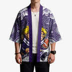 Fremantle Dockers Kimono Aboriginal Dot Pattern - Football Mascot Heritage Pride