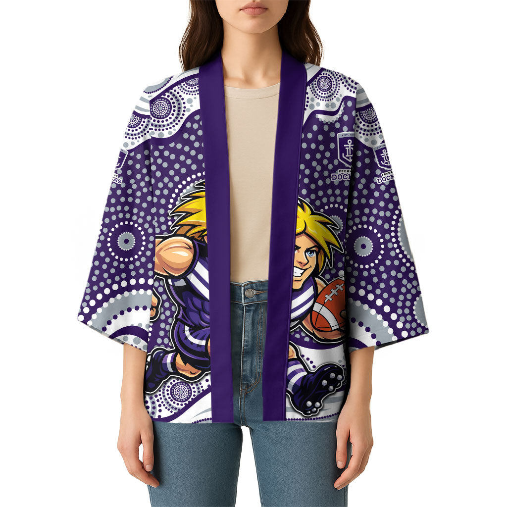 Fremantle Dockers Kimono Aboriginal Dot Pattern - Football Mascot Heritage Pride