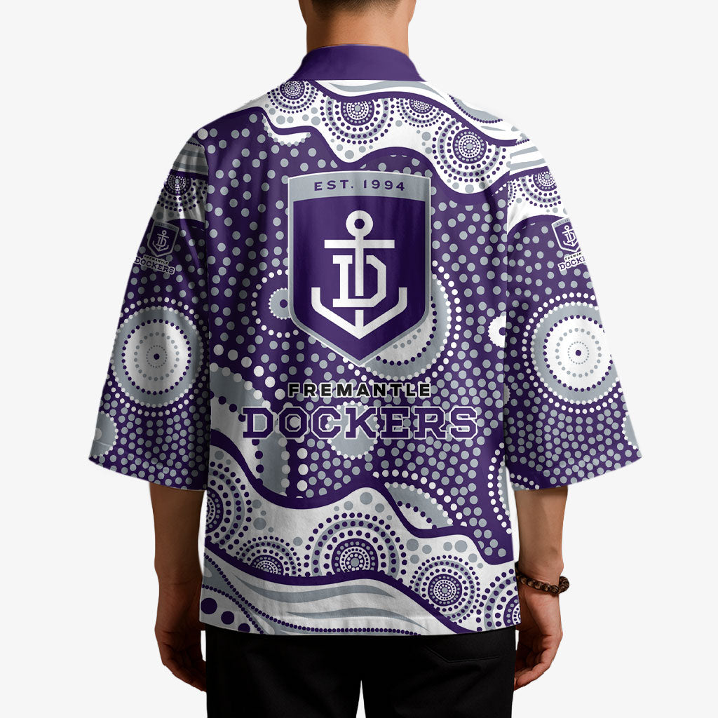 Fremantle Dockers Kimono Aboriginal Dot Pattern - Football Mascot Heritage Pride