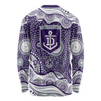 Fremantle Dockers Long Sleeve Shirt Aboriginal Dot Pattern - Football Mascot Heritage Pride
