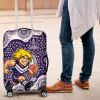 Fremantle Dockers Luggage Cover Aboriginal Dot Pattern - Football Mascot Heritage Pride