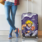 Fremantle Dockers Luggage Cover Aboriginal Dot Pattern - Football Mascot Heritage Pride