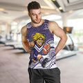 Fremantle Dockers Men Tank Top Aboriginal Dot Pattern - Football Mascot Heritage Pride