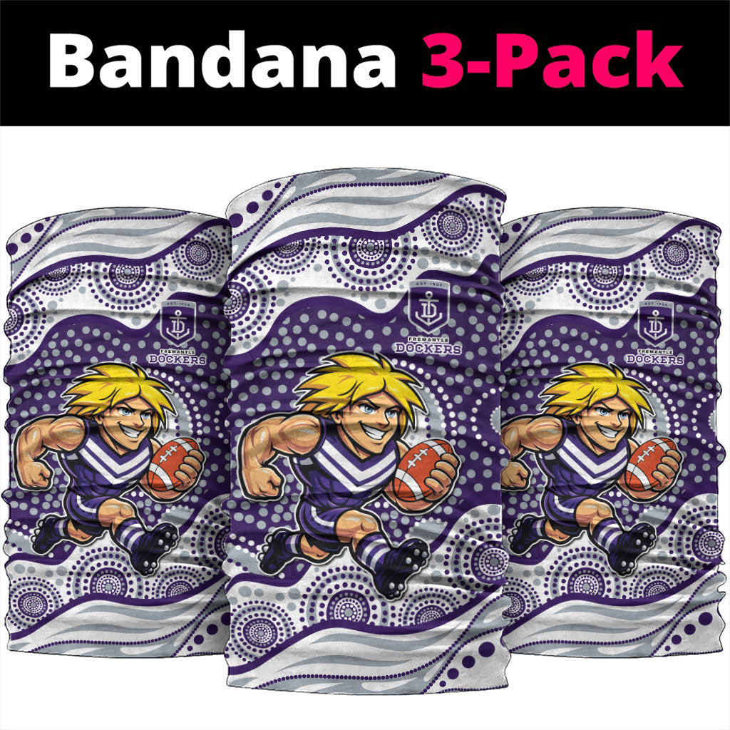 Fremantle Dockers Neck Gaiter Aboriginal Dot Pattern - Football Mascot Heritage Pride