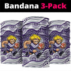 Fremantle Dockers Neck Gaiter Aboriginal Dot Pattern - Football Mascot Heritage Pride