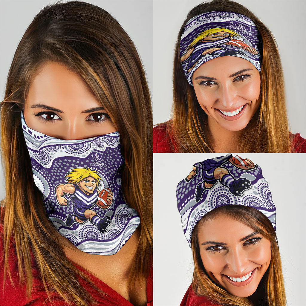 Fremantle Dockers Neck Gaiter Aboriginal Dot Pattern - Football Mascot Heritage Pride