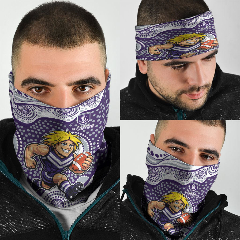 Fremantle Dockers Neck Gaiter Aboriginal Dot Pattern - Football Mascot Heritage Pride