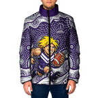 Fremantle Dockers Padded Jacket Aboriginal Dot Pattern - Football Mascot Heritage Pride