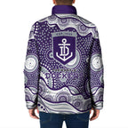 Fremantle Dockers Padded Jacket Aboriginal Dot Pattern - Football Mascot Heritage Pride