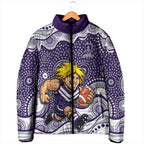 Fremantle Dockers Padded Jacket Aboriginal Dot Pattern - Football Mascot Heritage Pride