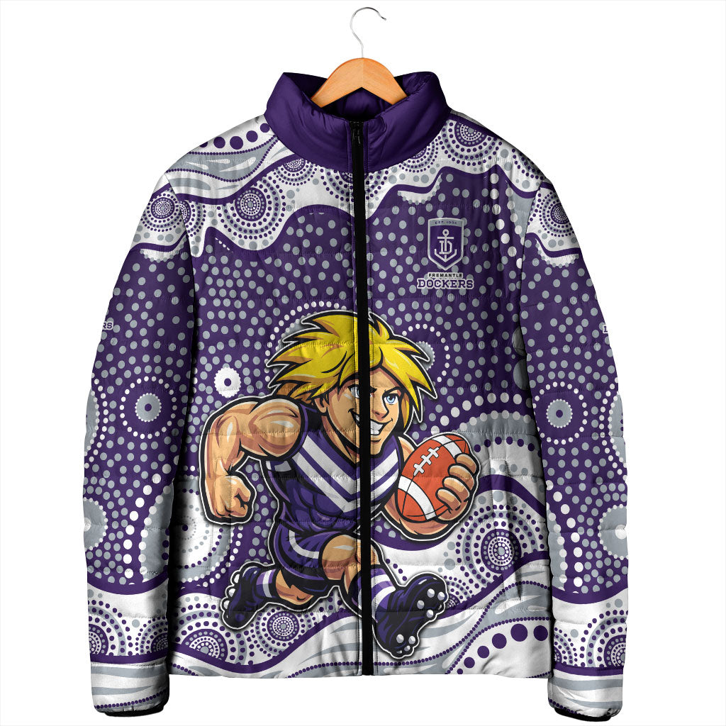 Fremantle Dockers Padded Jacket Aboriginal Dot Pattern - Football Mascot Heritage Pride