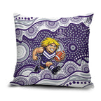 Fremantle Dockers Pillow Cover Aboriginal Dot Pattern - Football Mascot Heritage Pride