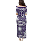 Fremantle Dockers Puletasi Aboriginal Dot Pattern - Football Mascot Heritage Pride