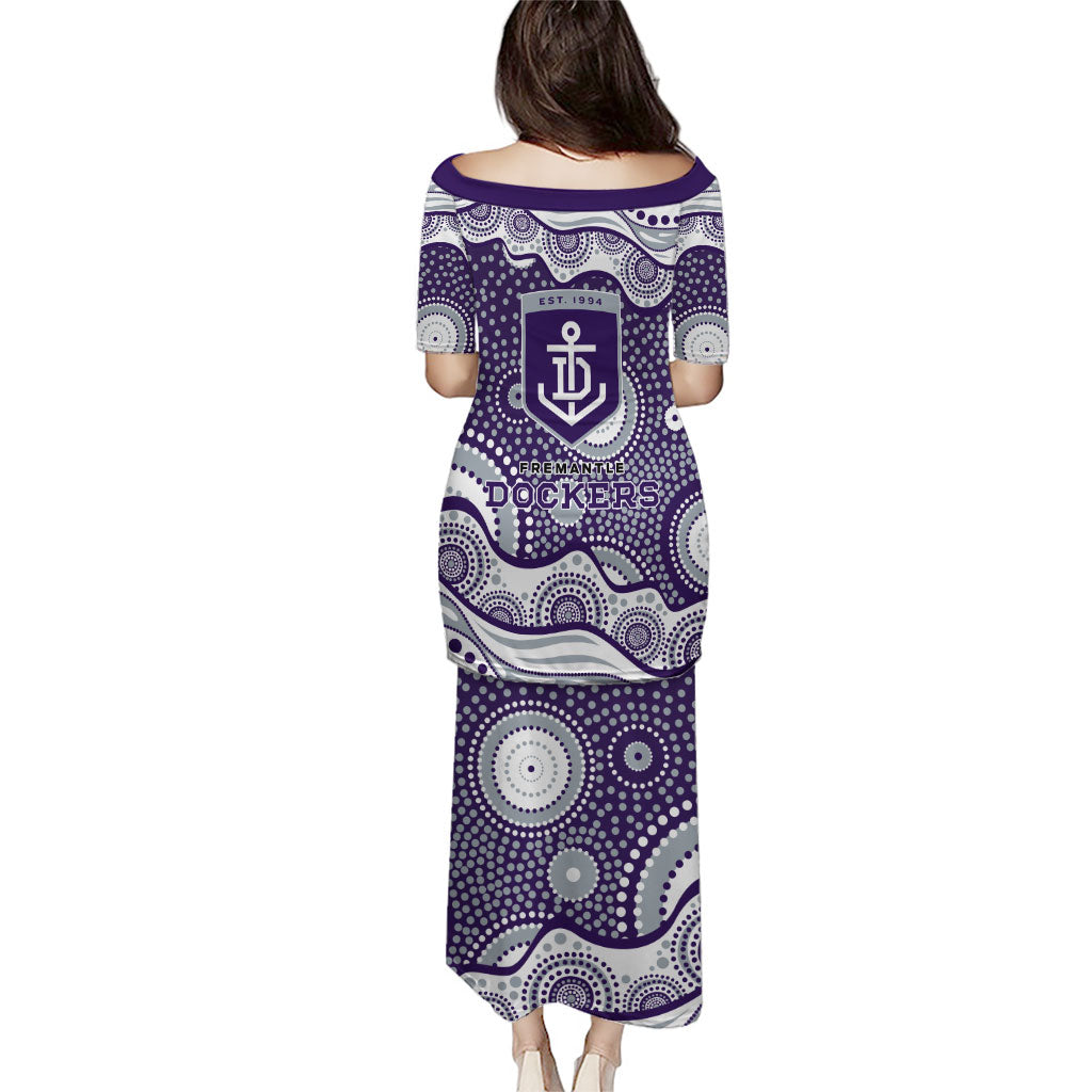 Fremantle Dockers Puletasi Aboriginal Dot Pattern - Football Mascot Heritage Pride
