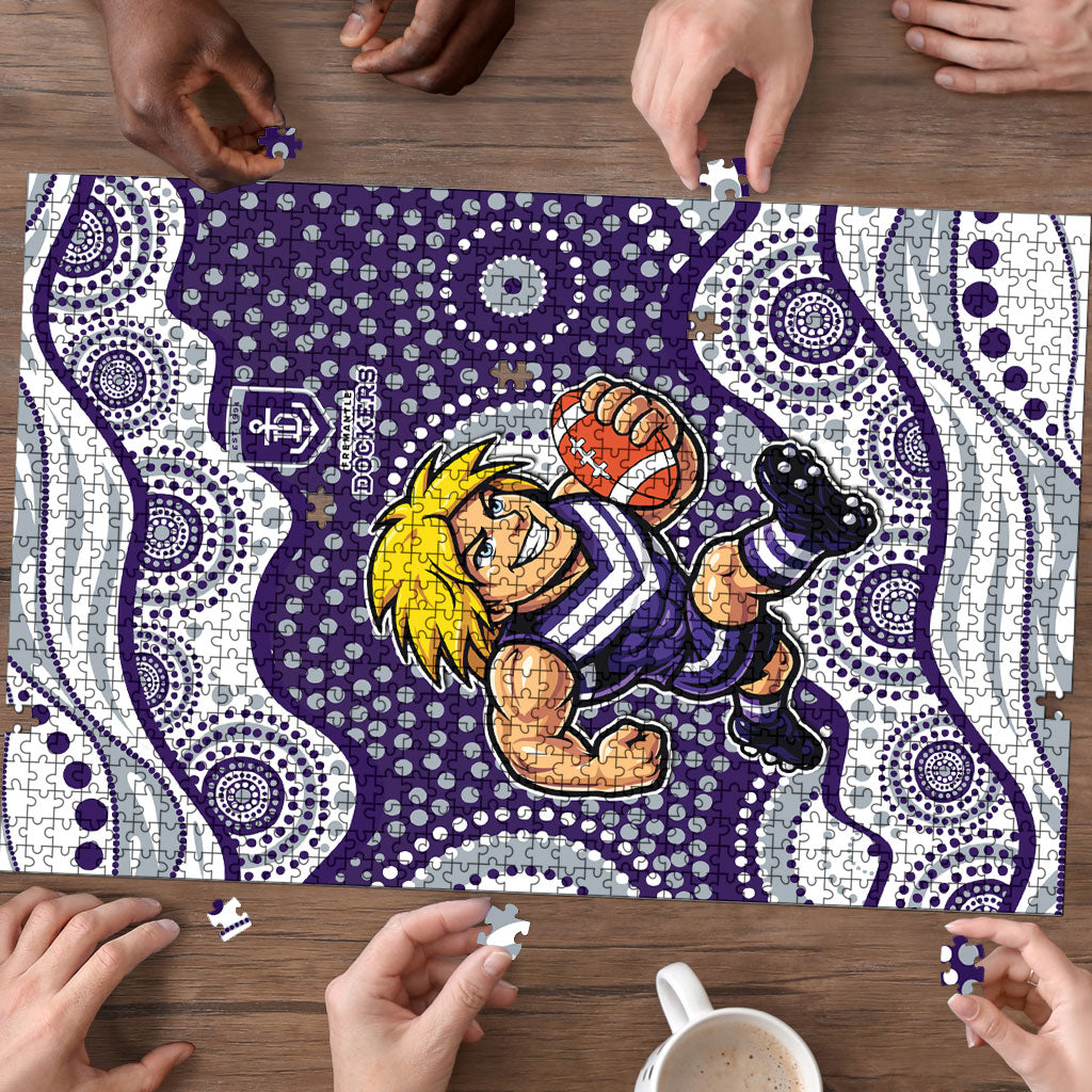 Fremantle Dockers Puzzle Aboriginal Dot Pattern - Football Mascot Heritage Pride