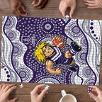 Fremantle Dockers Puzzle Aboriginal Dot Pattern - Football Mascot Heritage Pride