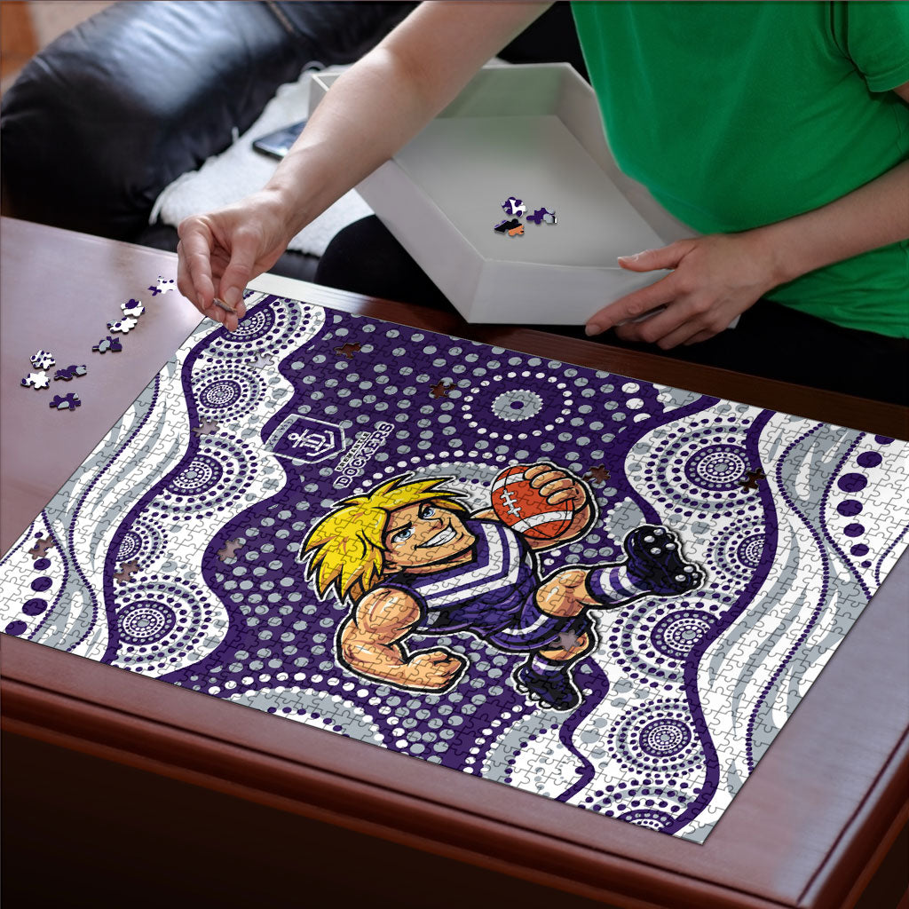 Fremantle Dockers Puzzle Aboriginal Dot Pattern - Football Mascot Heritage Pride