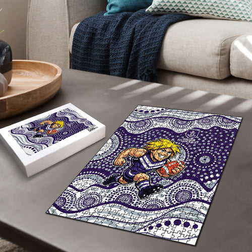 Fremantle Dockers Puzzle Aboriginal Dot Pattern - Football Mascot Heritage Pride