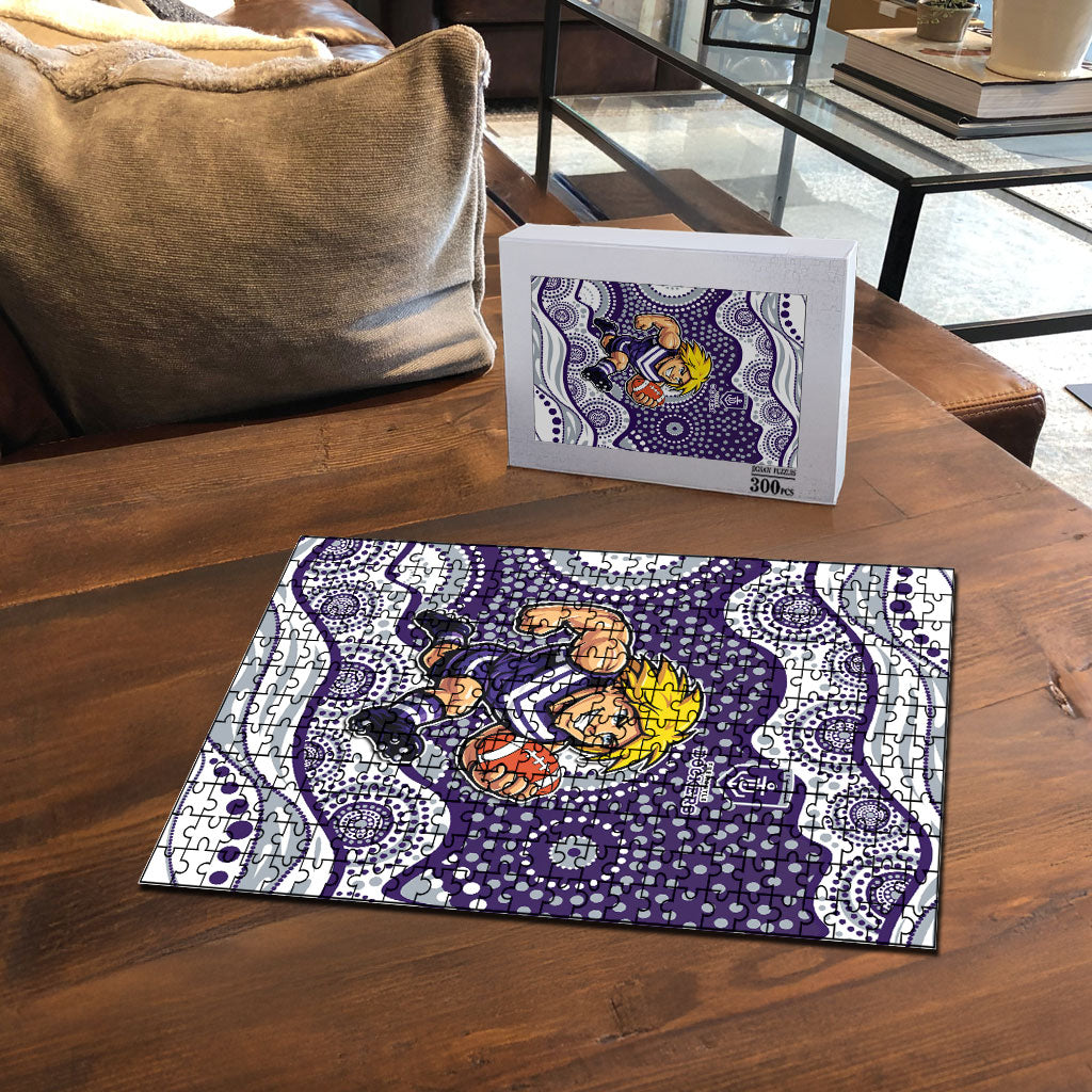 Fremantle Dockers Puzzle Aboriginal Dot Pattern - Football Mascot Heritage Pride