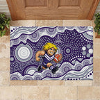Fremantle Dockers Rubber Doormat Aboriginal Dot Pattern - Football Mascot Heritage Pride