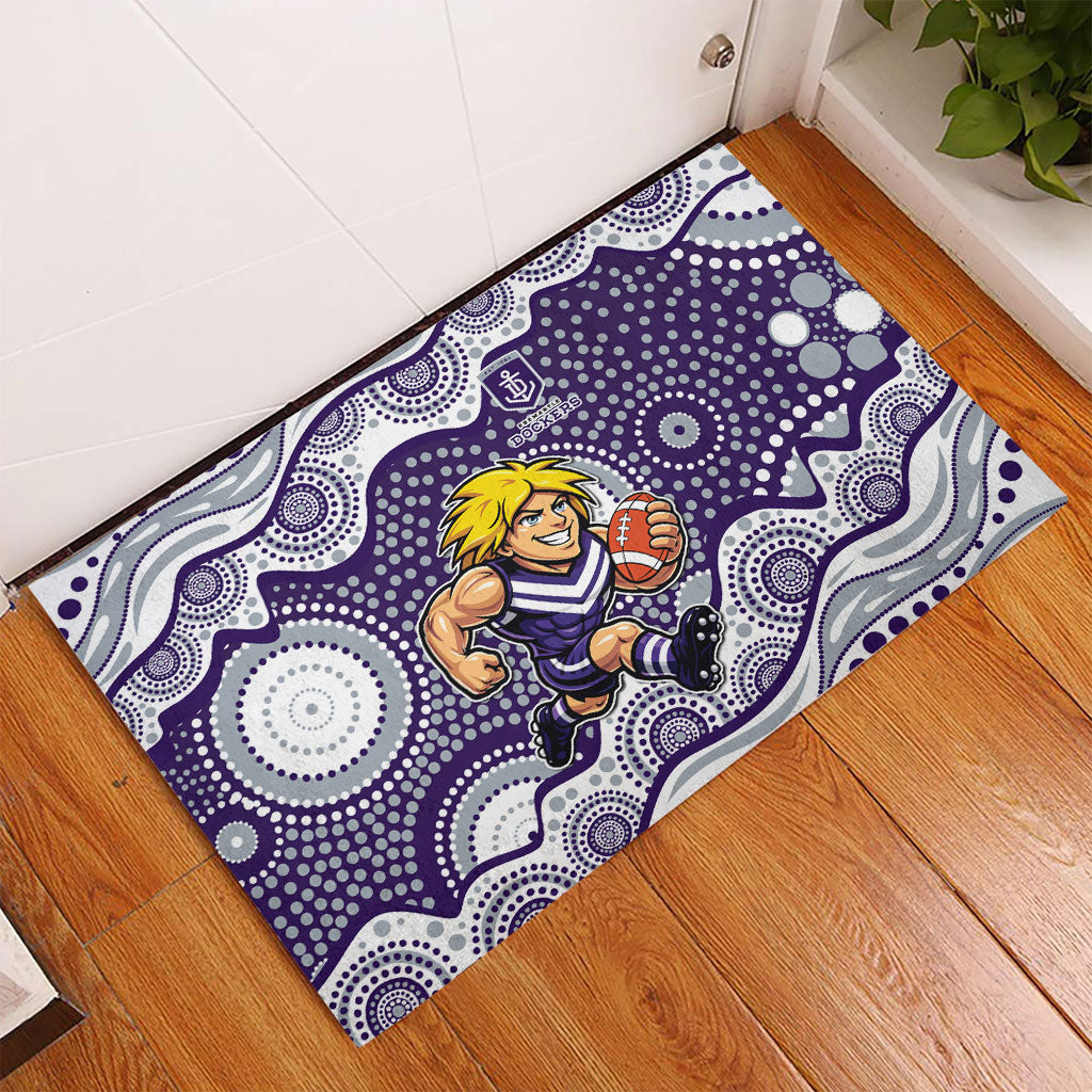 Fremantle Dockers Rubber Doormat Aboriginal Dot Pattern - Football Mascot Heritage Pride