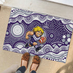 Fremantle Dockers Rubber Doormat Aboriginal Dot Pattern - Football Mascot Heritage Pride