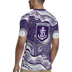 Fremantle Dockers Rugby Jersey Aboriginal Dot Pattern - Football Mascot Heritage Pride