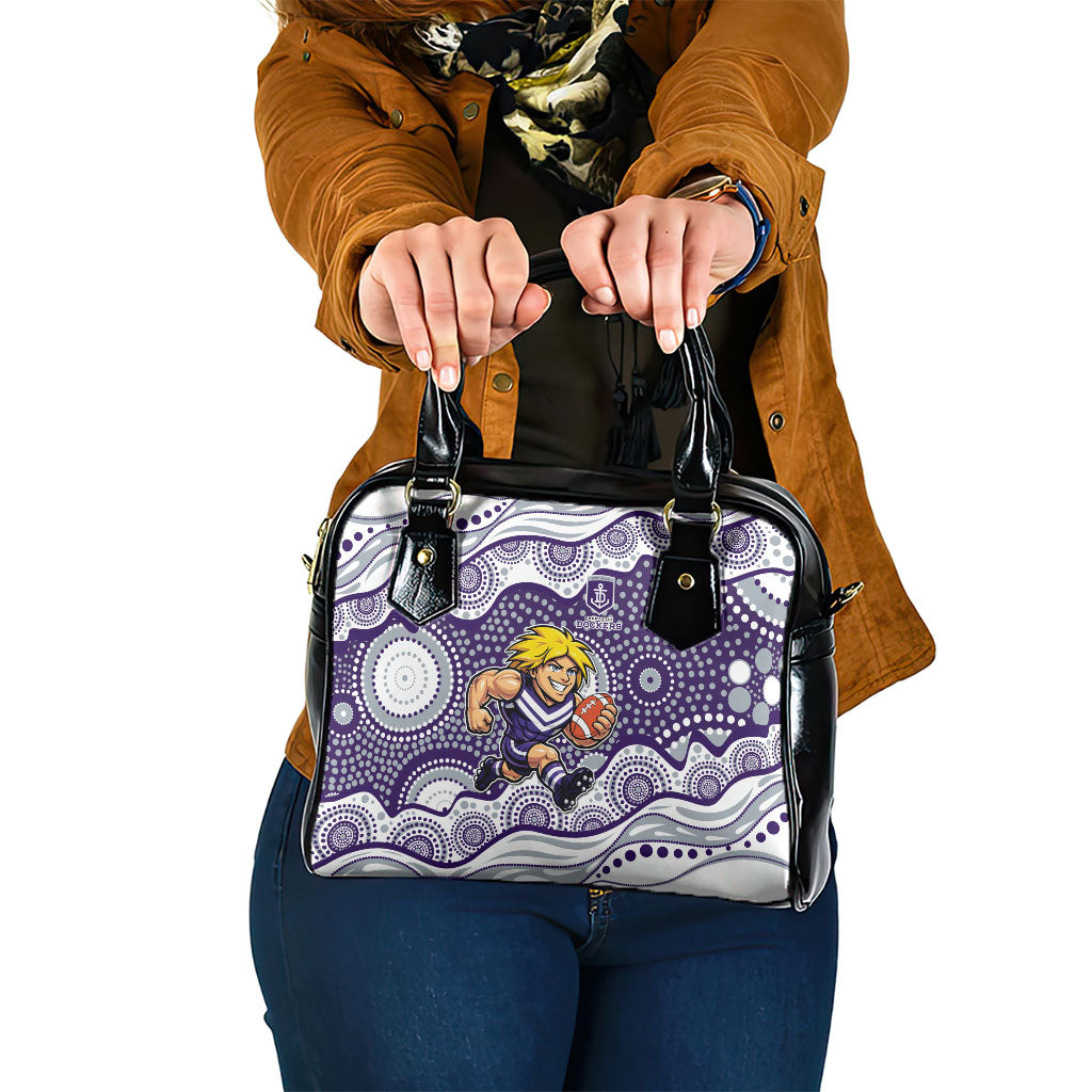 Fremantle Dockers Shoulder Handbag Aboriginal Dot Pattern - Football Mascot Heritage Pride