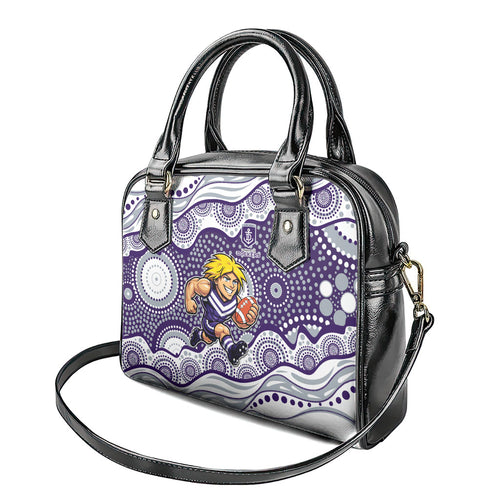 Fremantle Dockers Shoulder Handbag Aboriginal Dot Pattern - Football Mascot Heritage Pride