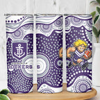 Fremantle Dockers Skinny Tumbler Aboriginal Dot Pattern - Football Mascot Heritage Pride
