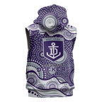 Fremantle Dockers Sleeveless Hoodie Aboriginal Dot Pattern - Football Mascot Heritage Pride